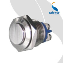 Saipwell Metal CE Сертифицированный кнопочный переключатель вкл. Выкл. 16-мм кнопочный переключатель Китай кнопка вкл. Выкл.